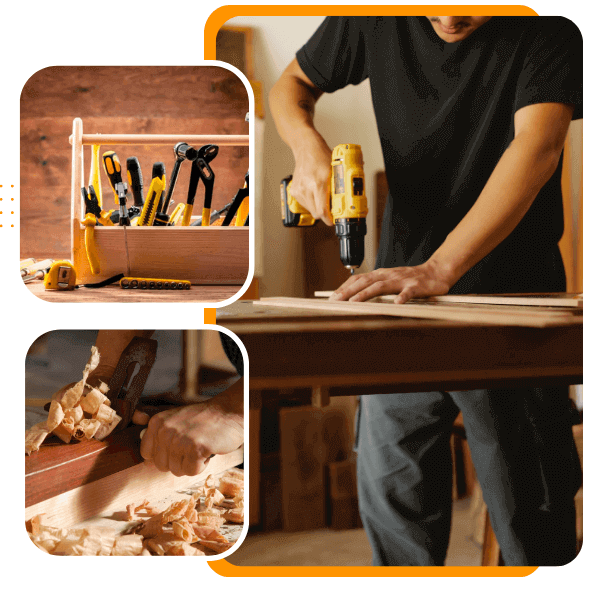 Technician repairing AC